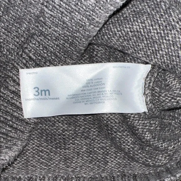 Carter's Gray Button-Up Sweater - Picture 13 of 14